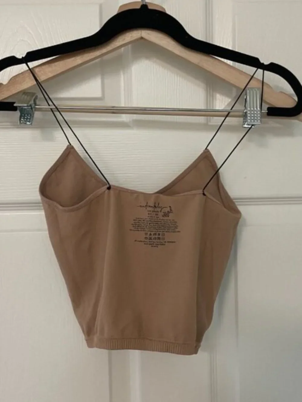 Free People | Ribbes V Neck Brami in Mocha